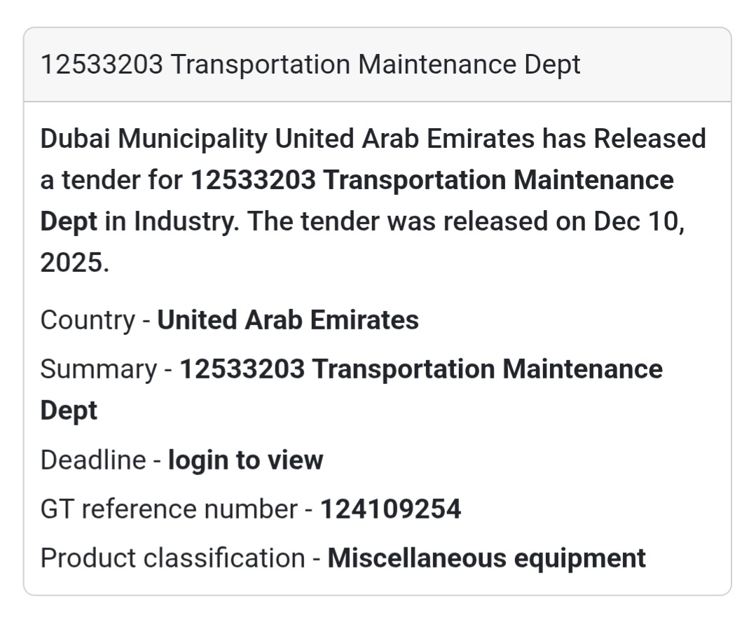 📢 New Miscellaneous Alert – UAE 🇦🇪