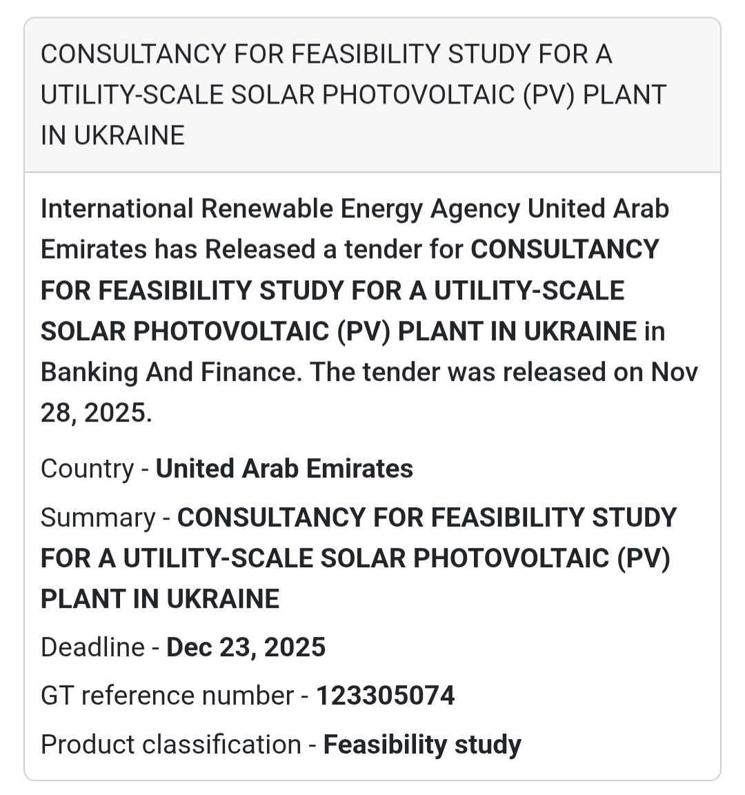 🚨 New Tender Alert – Dubai Municipality (UAE) 🇦🇪