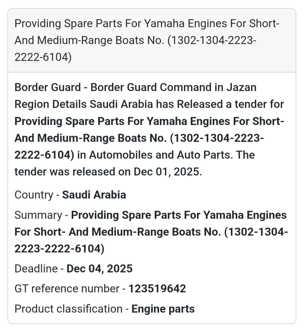 🚨 New Tender Alert – Saudi Arabia 🇸🇦
