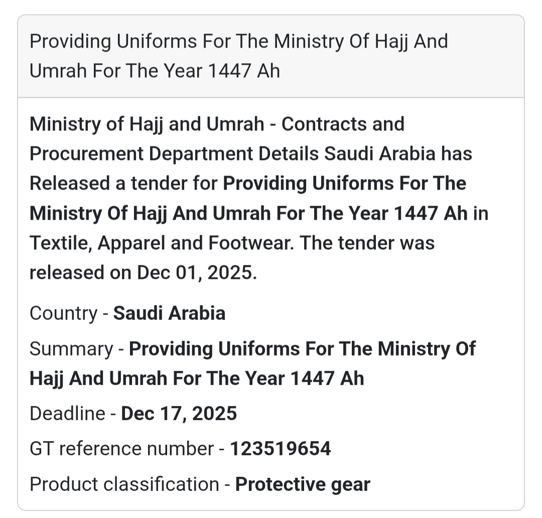 🚨 New Tender Alert – Saudi Arabia 🇸🇦