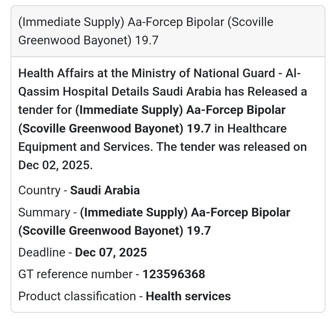🚨 New Tender Alert – Saudi Arabia 🇸🇦