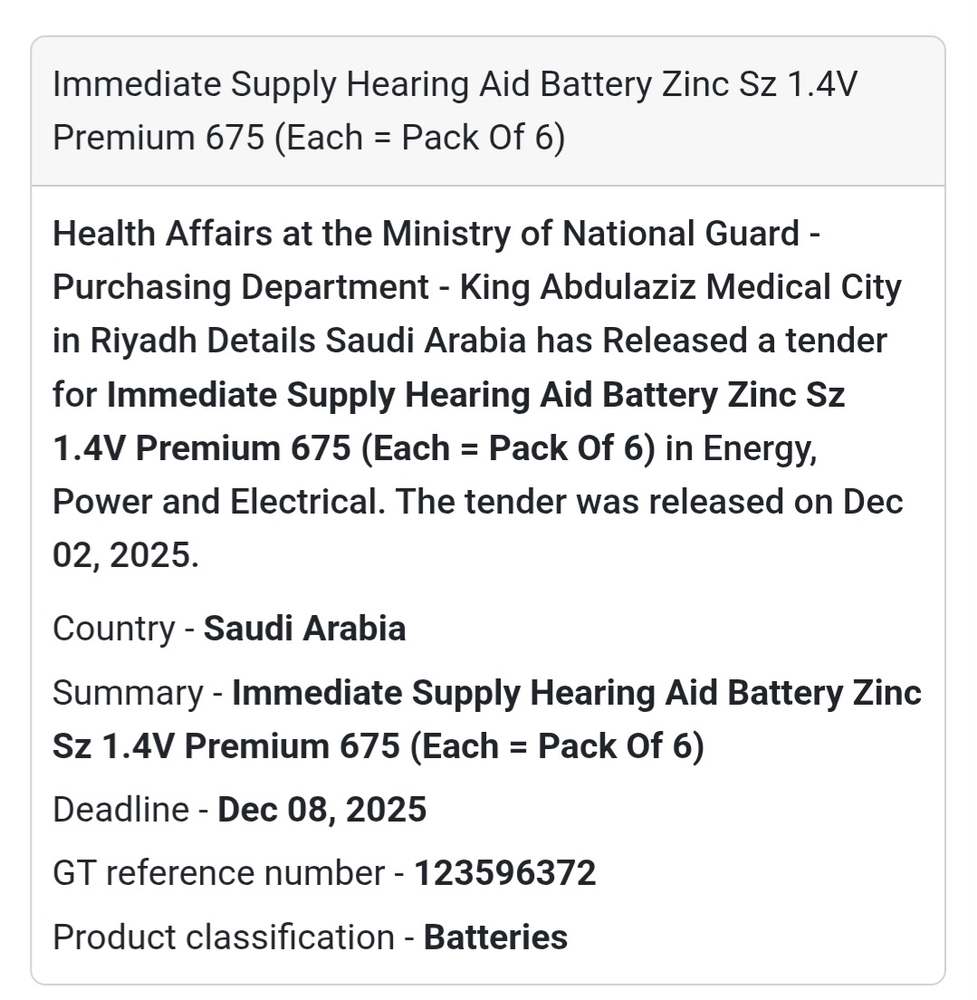 🚨 New Tender Alert – Saudi Arabia 🇸🇦