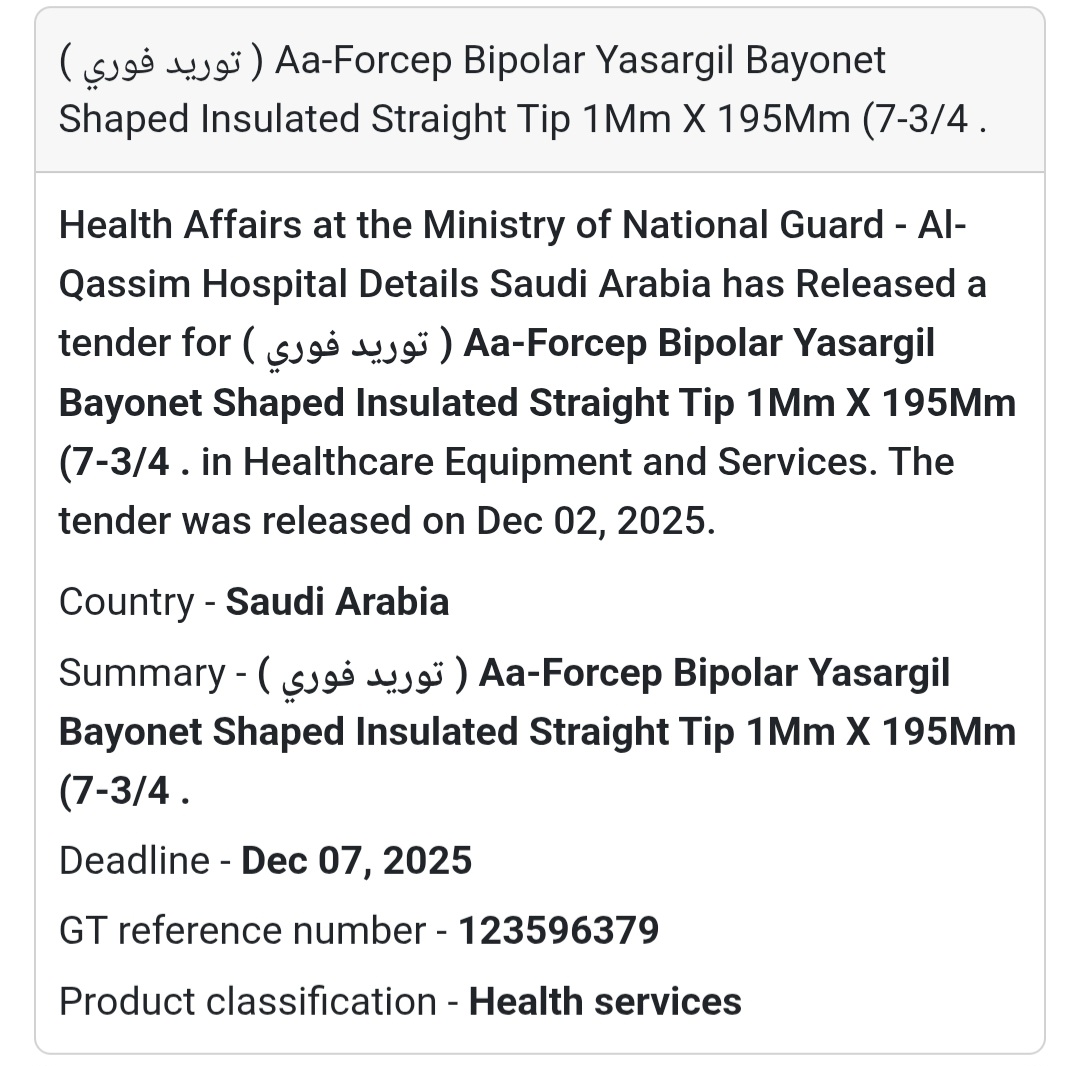 🚨 New Tender Alert – Saudi Arabia 🇸🇦