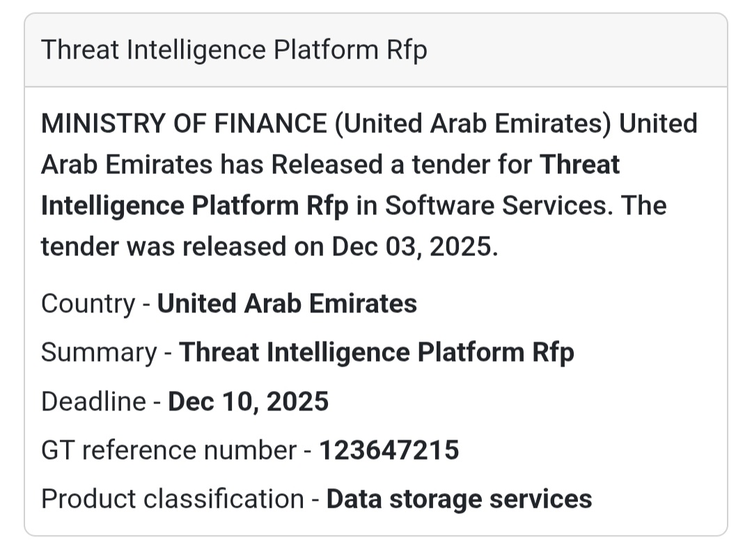 🚨 New Tender Alert – UAE 🇦🇪