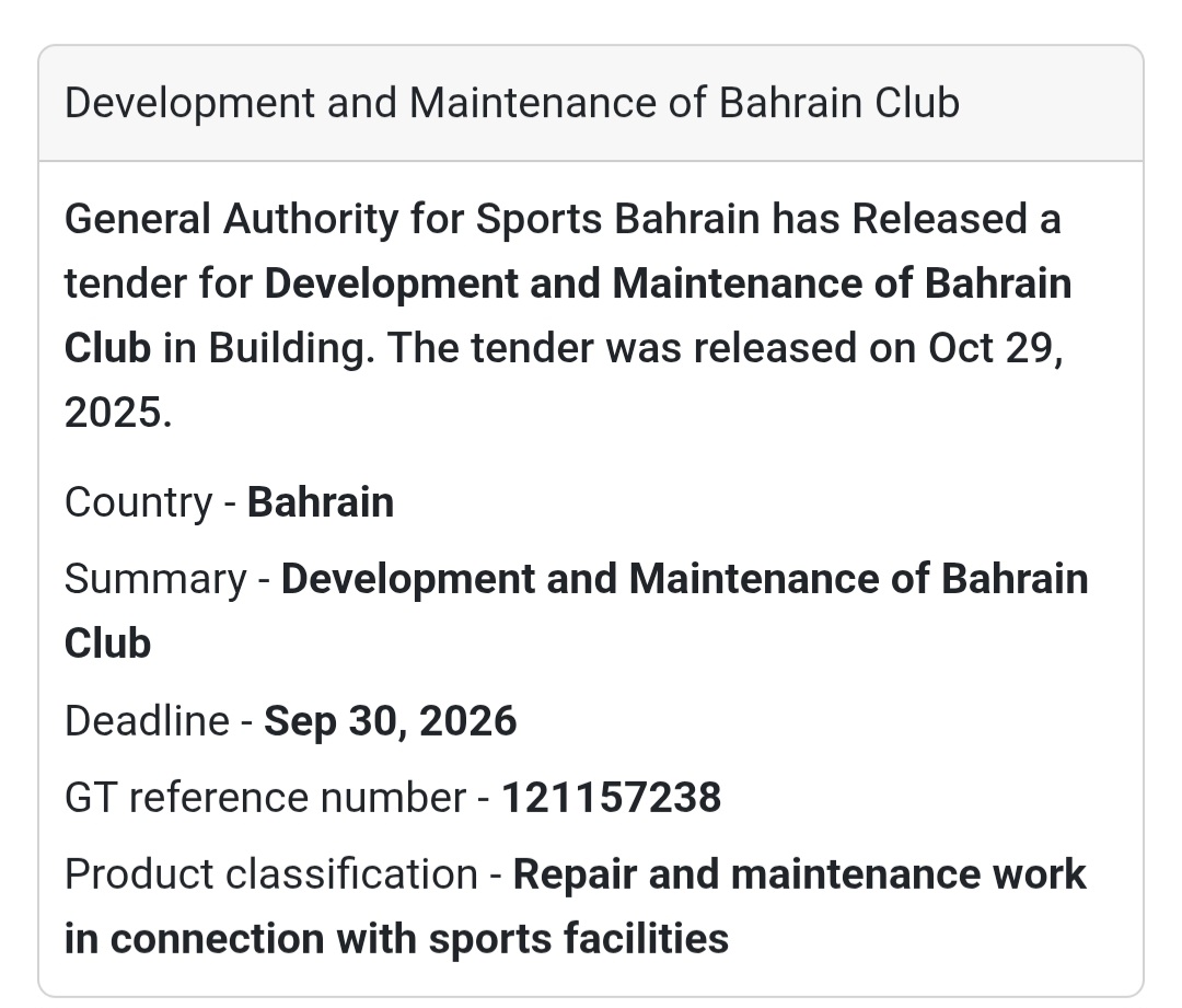 💧🏗️ New Tender Announcement!