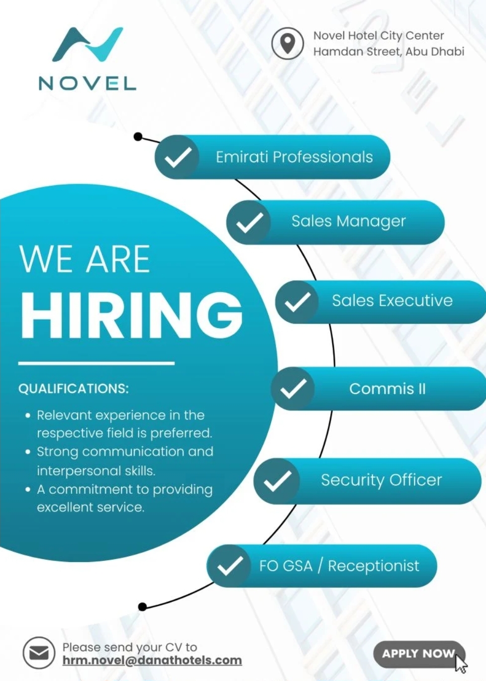 🟢 NOVEL HOTEL CITY CENTER – ABU DHABI