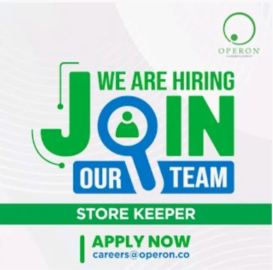📦 Now Hiring: Store Keeper – Join the Dynamic FM Team at Operon!