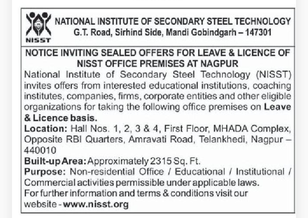 🏢 Office Premises Available on Leave & License | Nagpur