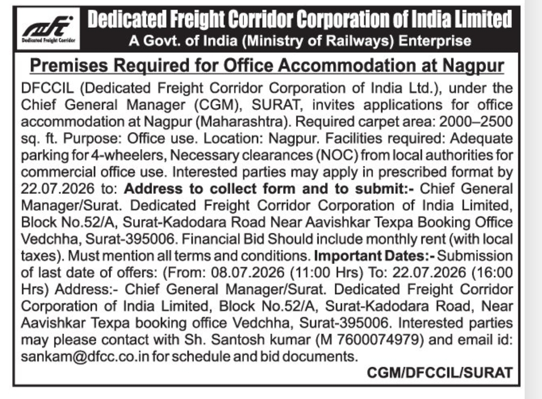 🏢 Office Premises Required at Nagpur