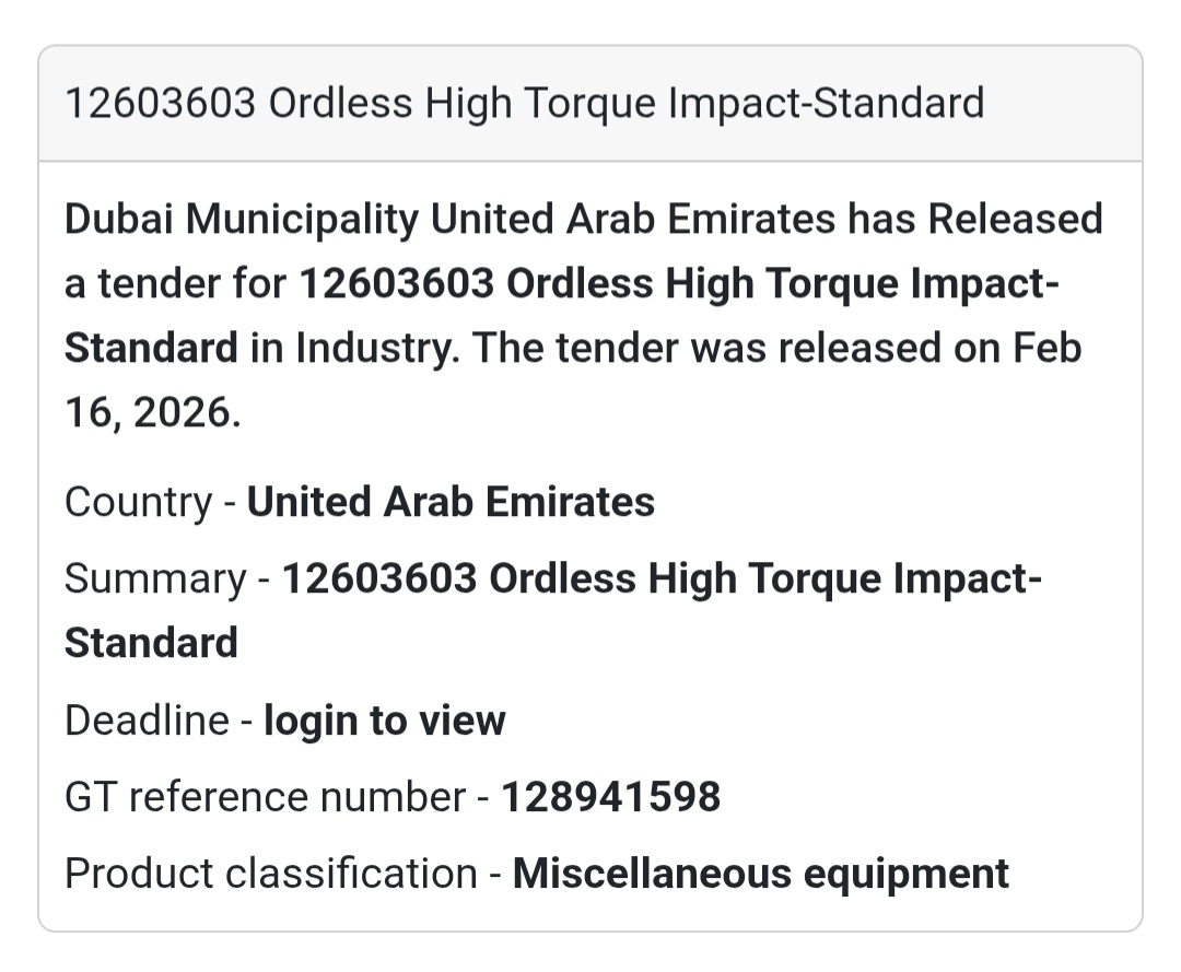 ⚙️ Ordless High Torque Impact – 12603603