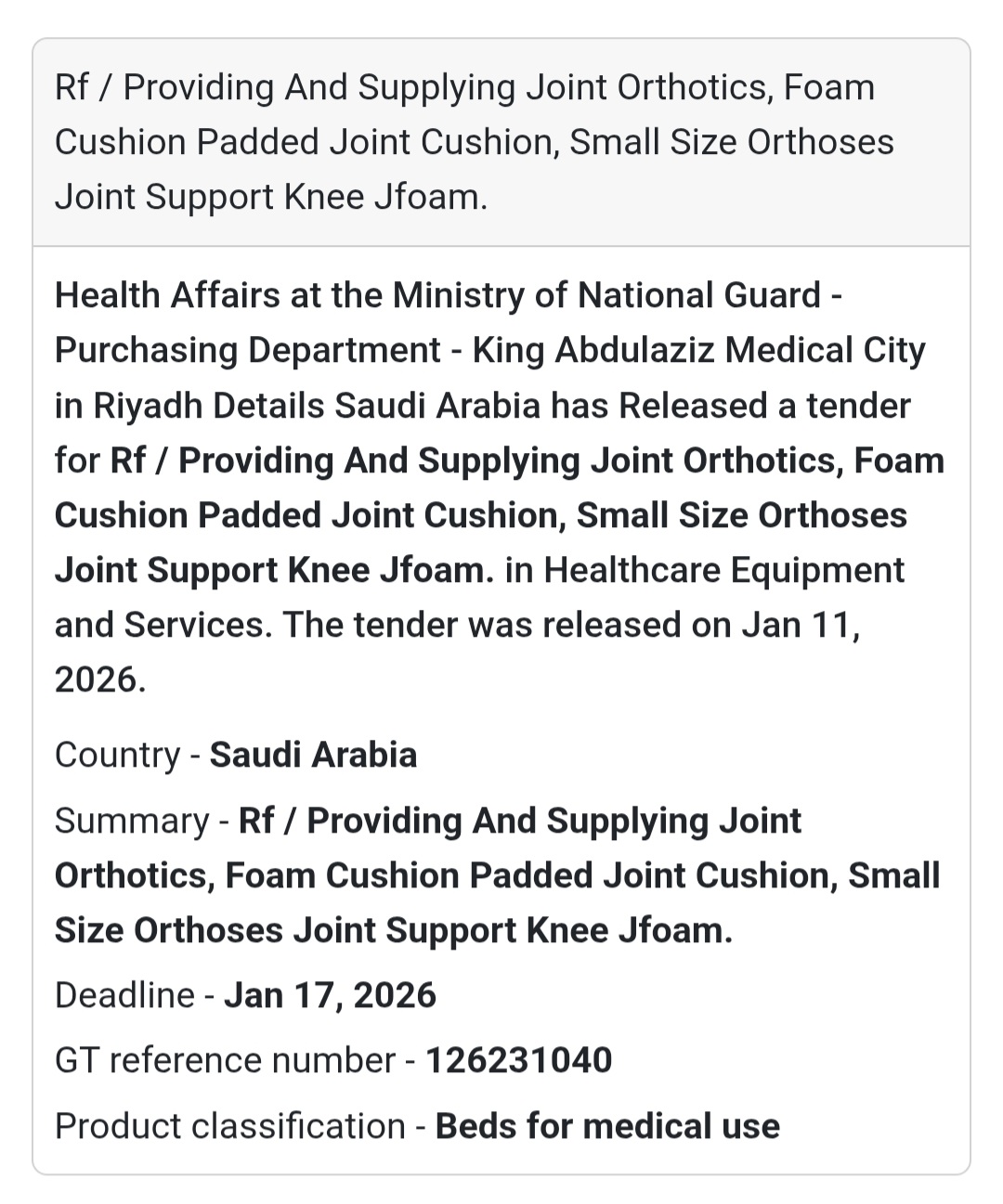 🦵 ORTHOTICS & JOINT SUPPORT SUPPLY