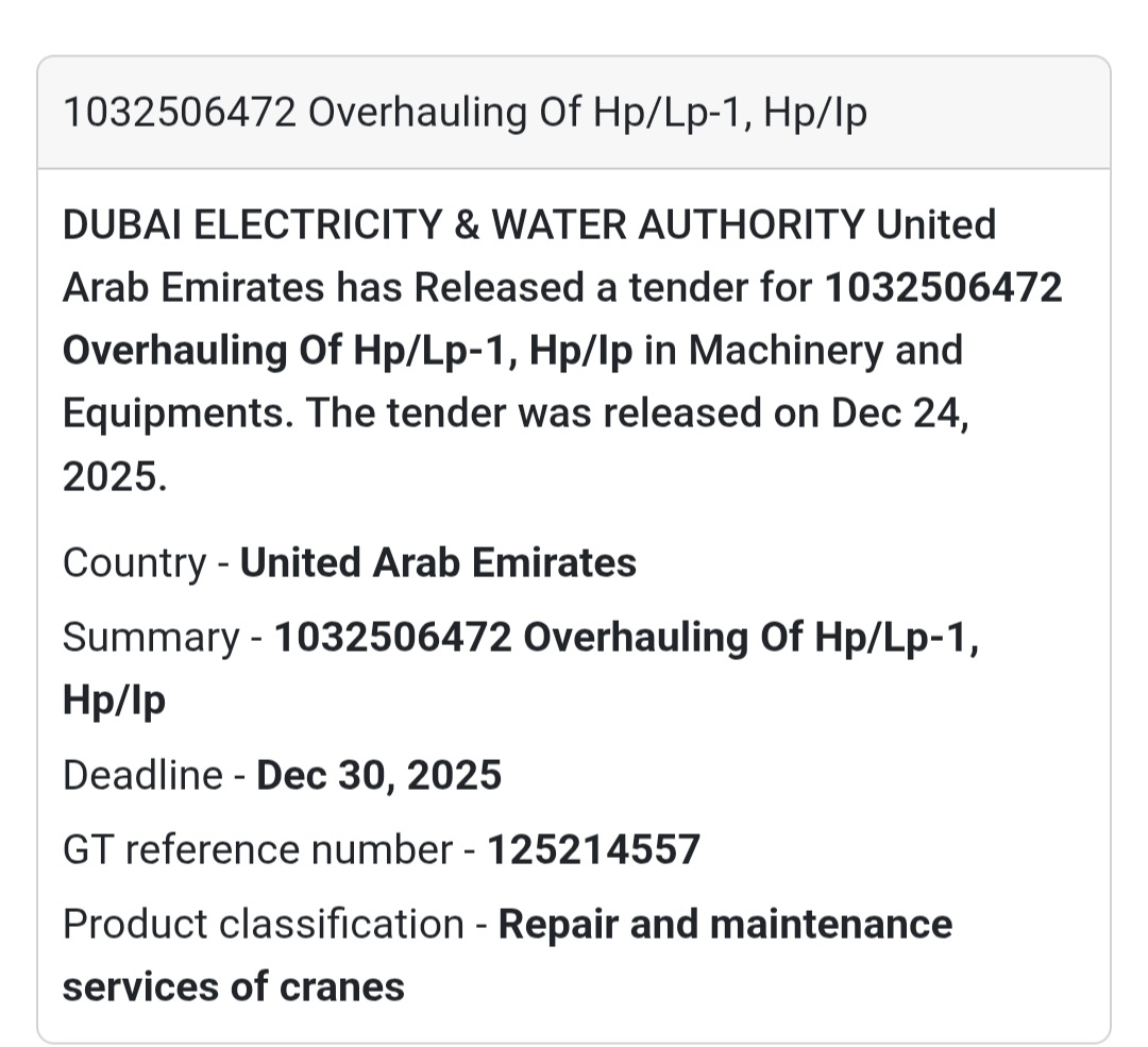 🏗️ Overhauling of HP/LP Equipment | UAE 🇦🇪