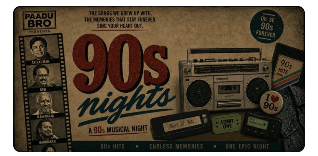🎶 Paadu Bro – 90's Musical Night