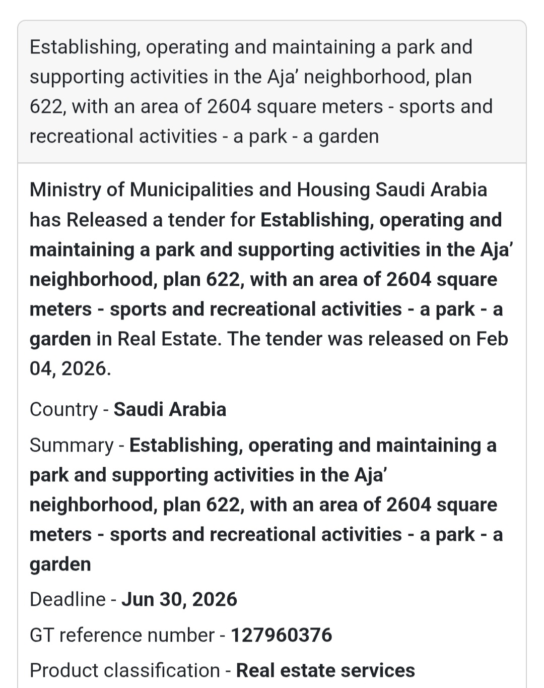 🌳 Park & Supporting Activities – Aja’ Neighborhood