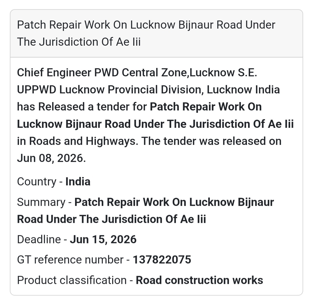 🚧 Patch Repair Work on Lucknow–Bijnaur Road | Lucknow 📍 Uttar Pradesh