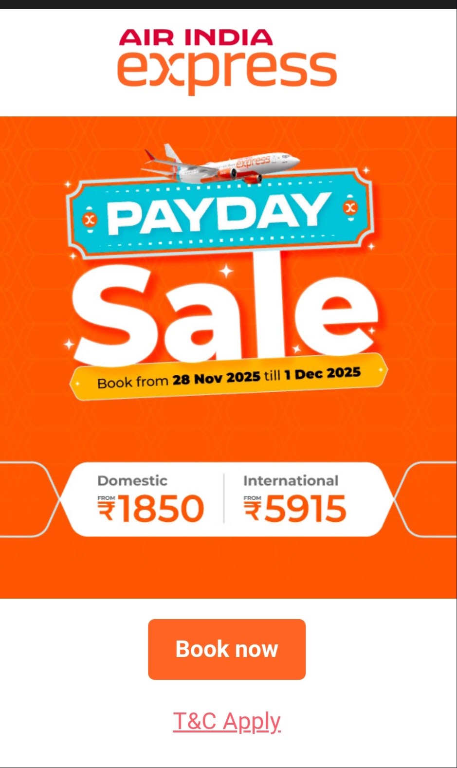 ✈️🔥 PAYDAY SALE ALERT! 🔥✈️