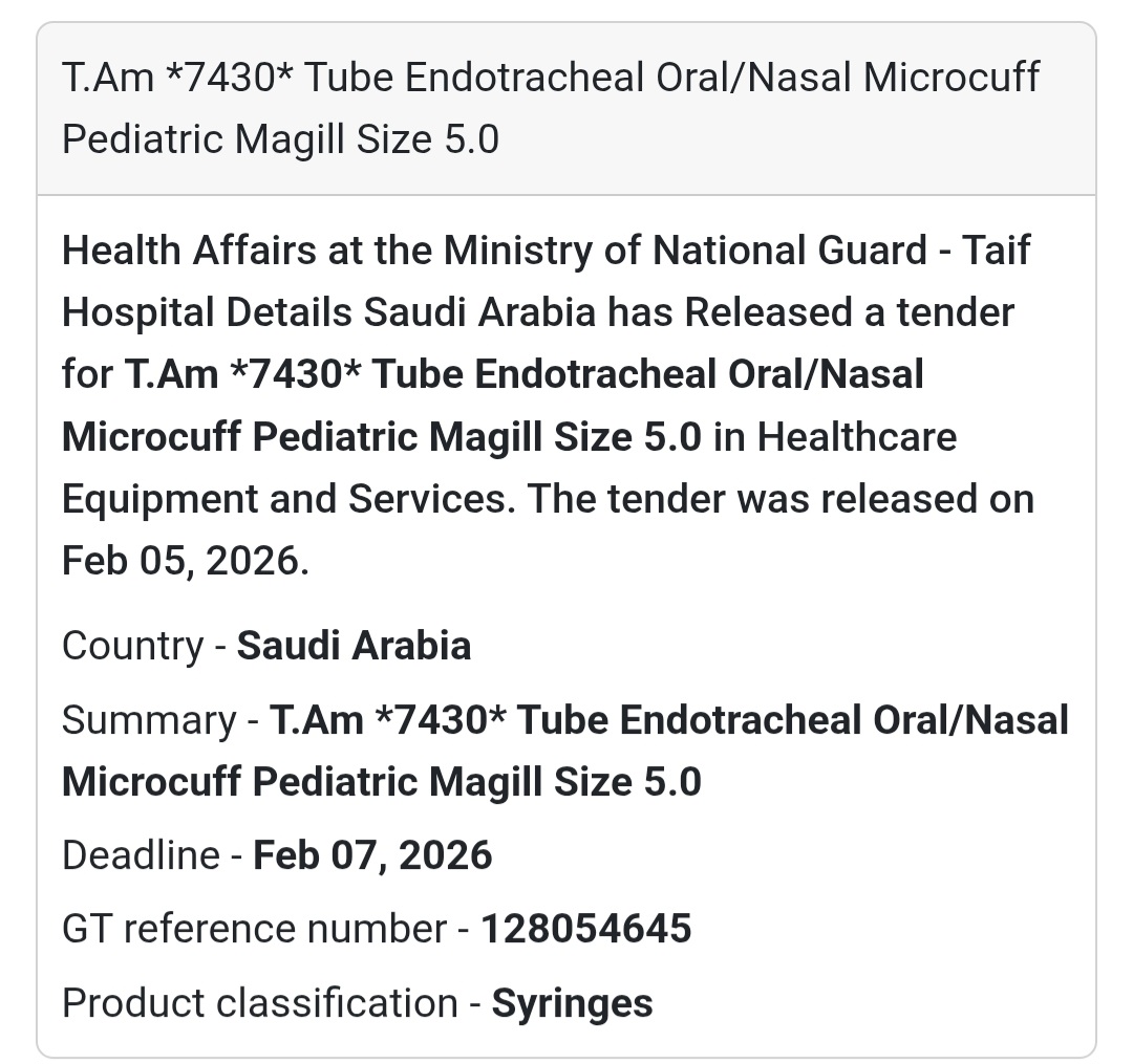 👧 Pediatric Airway Management Equipment