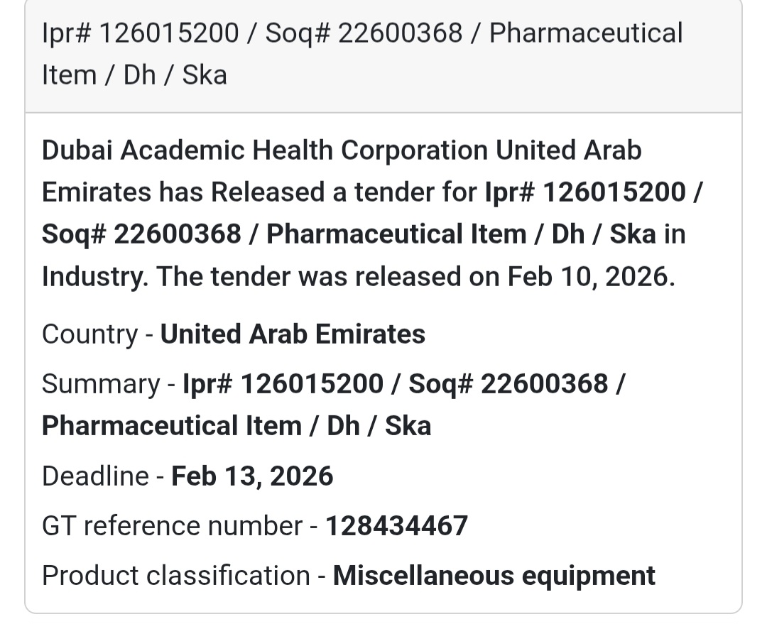 💊 Pharmaceutical Item – DH / SKA (Ref 22600368)