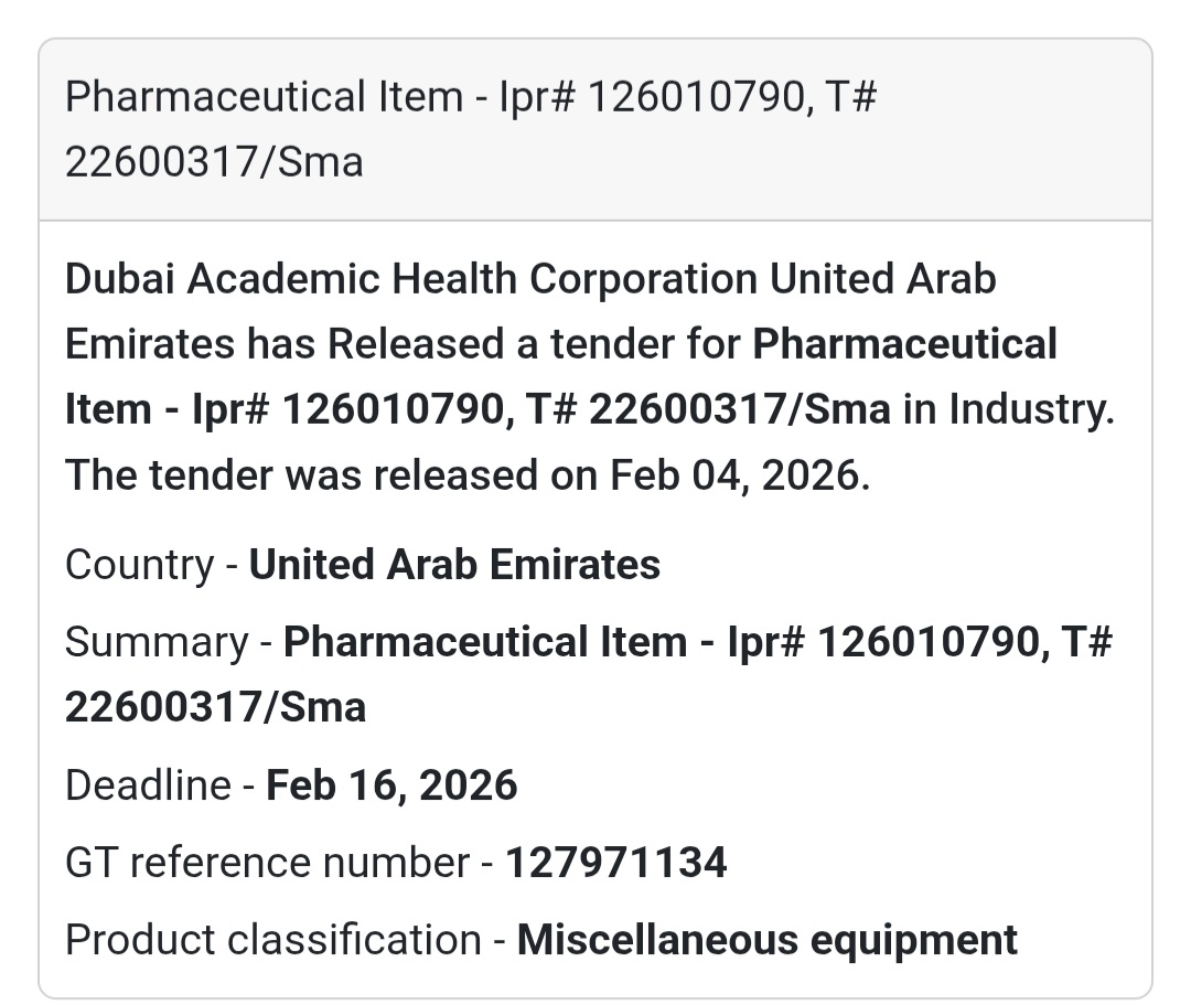 💊 Pharmaceutical Item – IPR# 126010790