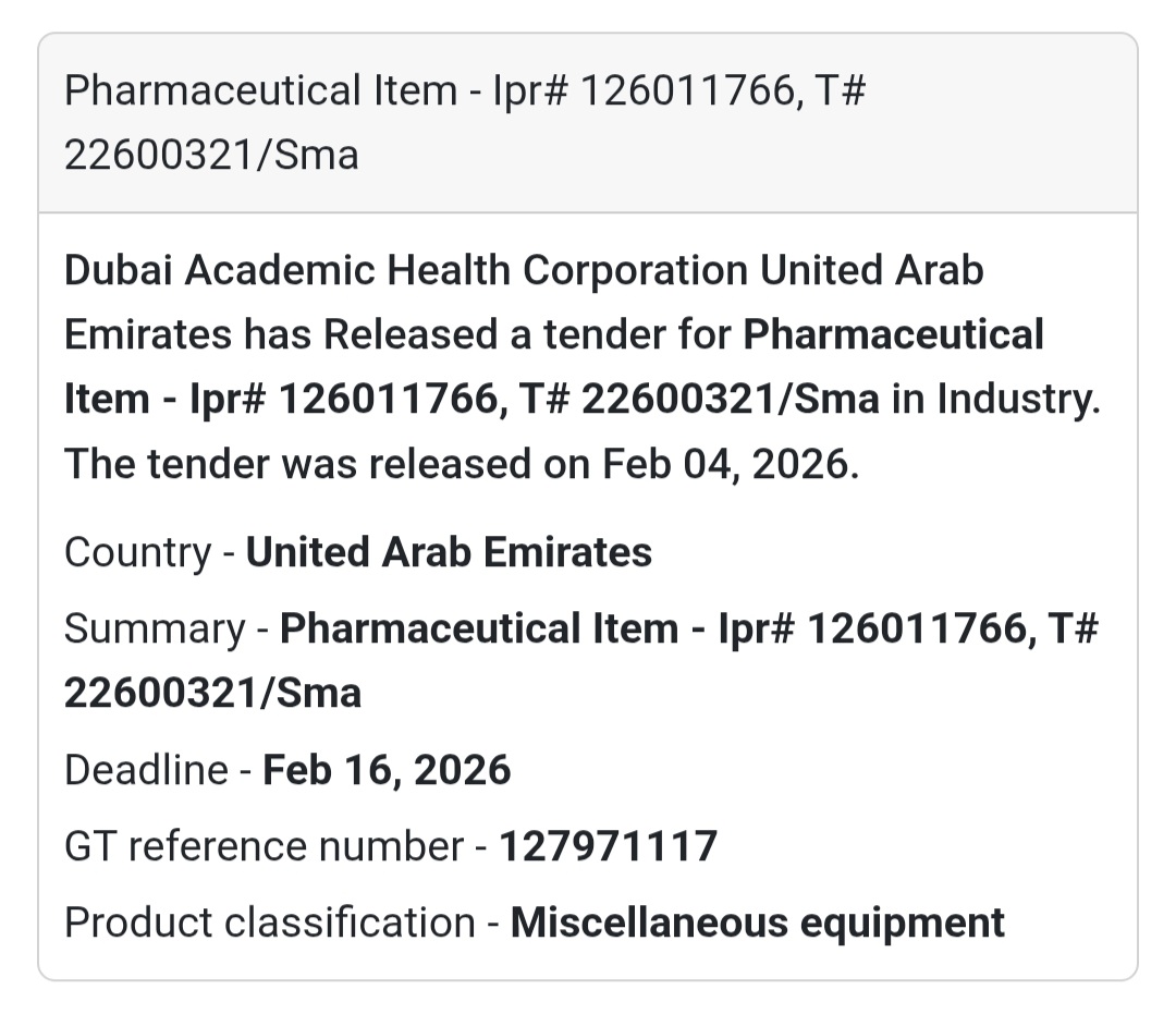 💊 Pharmaceutical Item – IPR# 126011766
