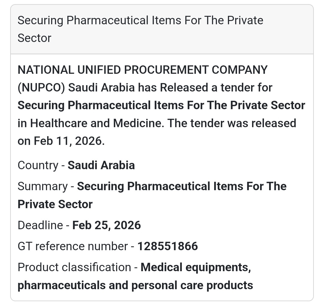 💊 Pharmaceutical Supply – Private Sector