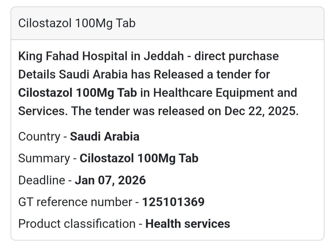 💊 Pharmaceutical Supply – Saudi Arabia 🇸🇦
