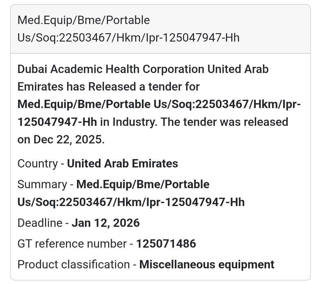 Portable Ultrasound Medical Equipment | DHA