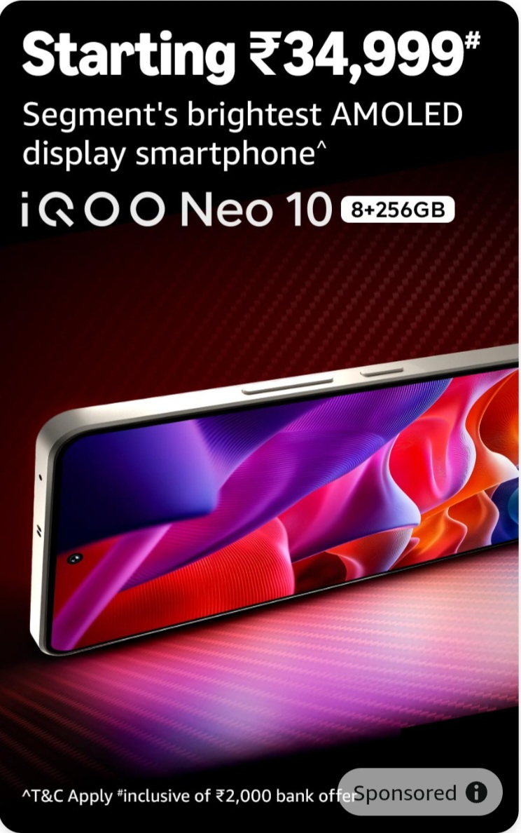 📱 Power Meets Brilliance – iQOO Neo 10 🔥