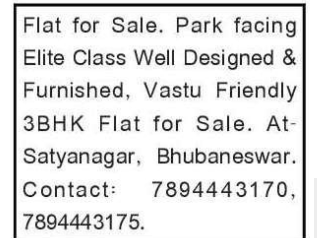 🏡 Premium 3BHK Flat for Sale