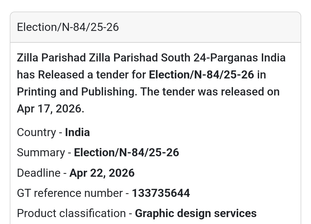 🖨️ Printing & Design Work – South 24 Parganas