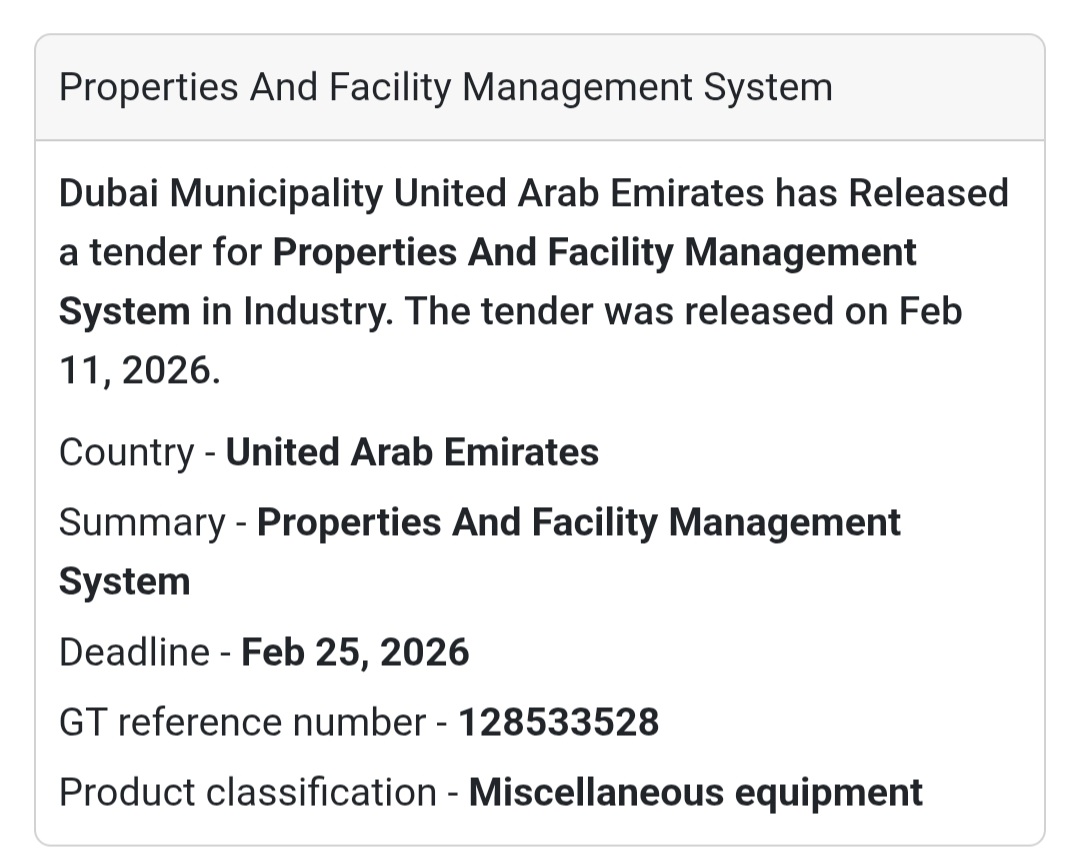 🔹 Properties & Facility Management System