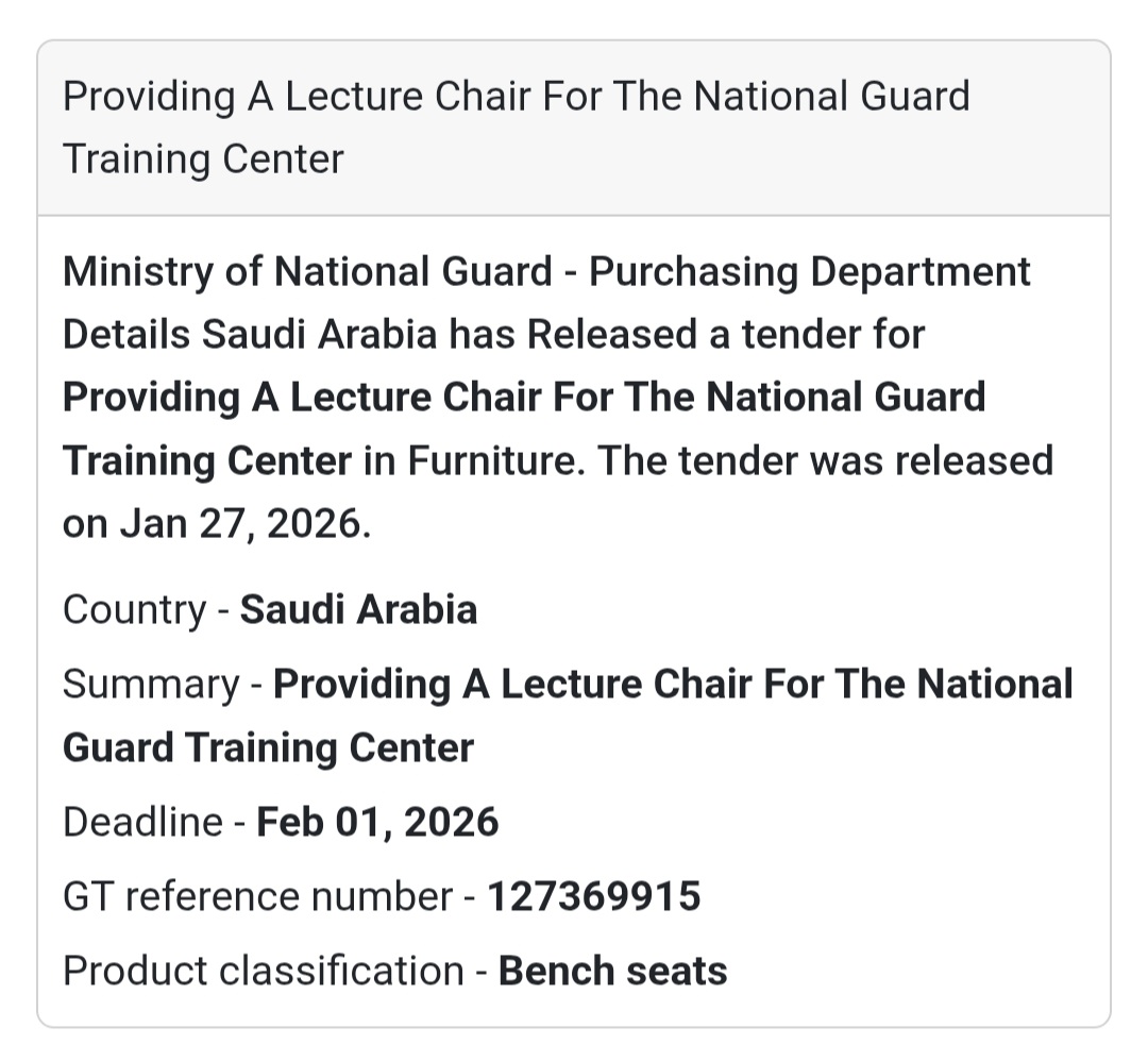 🪑 Providing Lecture Chairs – National Guard Training Center