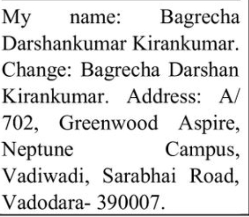 📢 Public Name Change Notice – BAGRRCHA DARSHAN KIRAN KUMAR Vadivadi, Vadodara