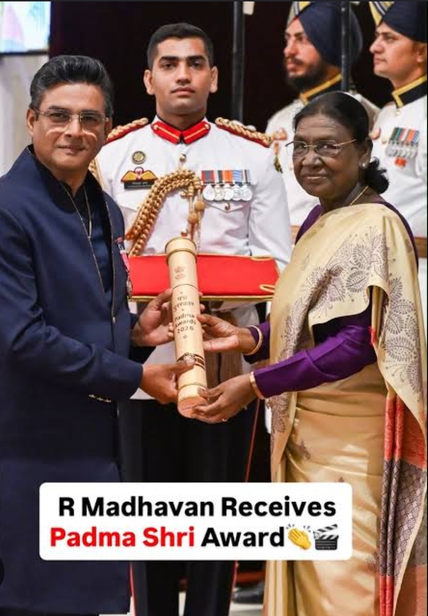 R. Madhavan: was conferred with the Padma Shri