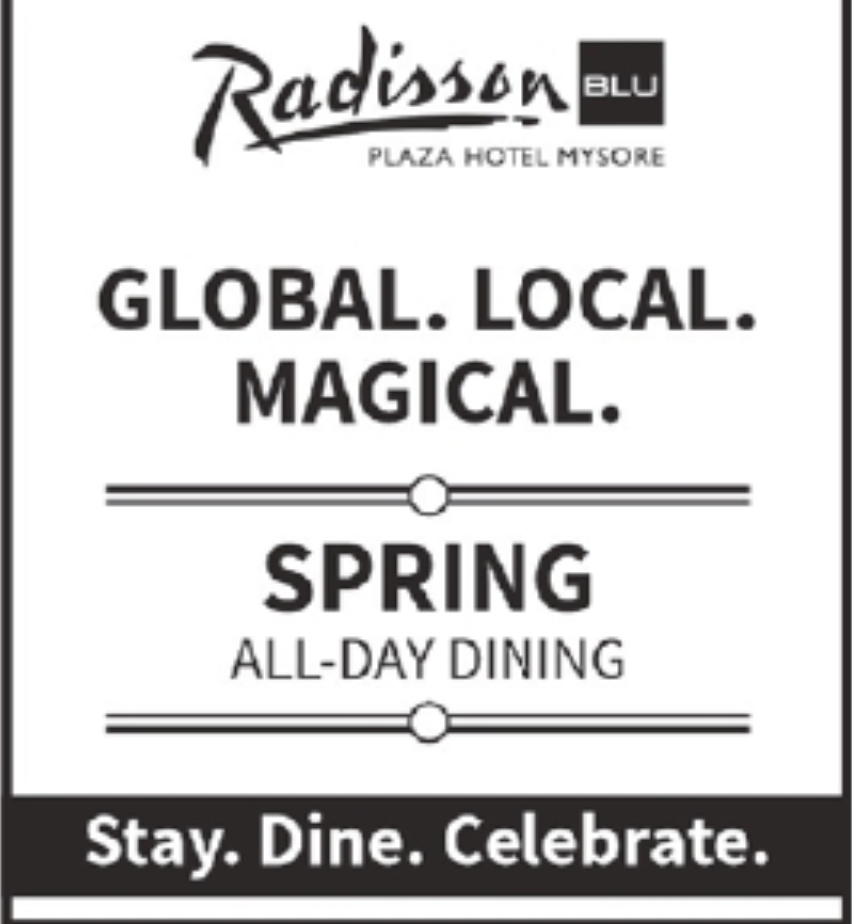 🏨 Radisson Blu Plaza Hotel Mysore – Spring All-Day Dining