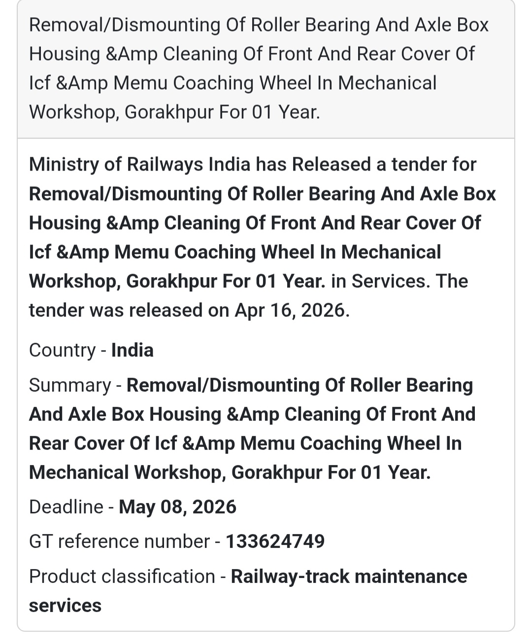 🔧 Railway Maintenance Services | India 🇮🇳