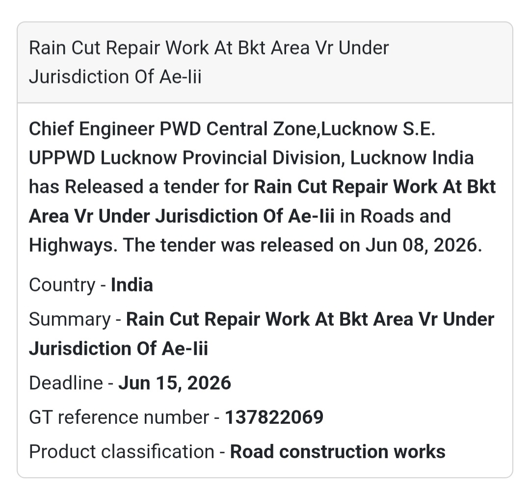🌧️ Rain Cut Repair Project | BKT Area, Lucknow 📍 Uttar Pradesh