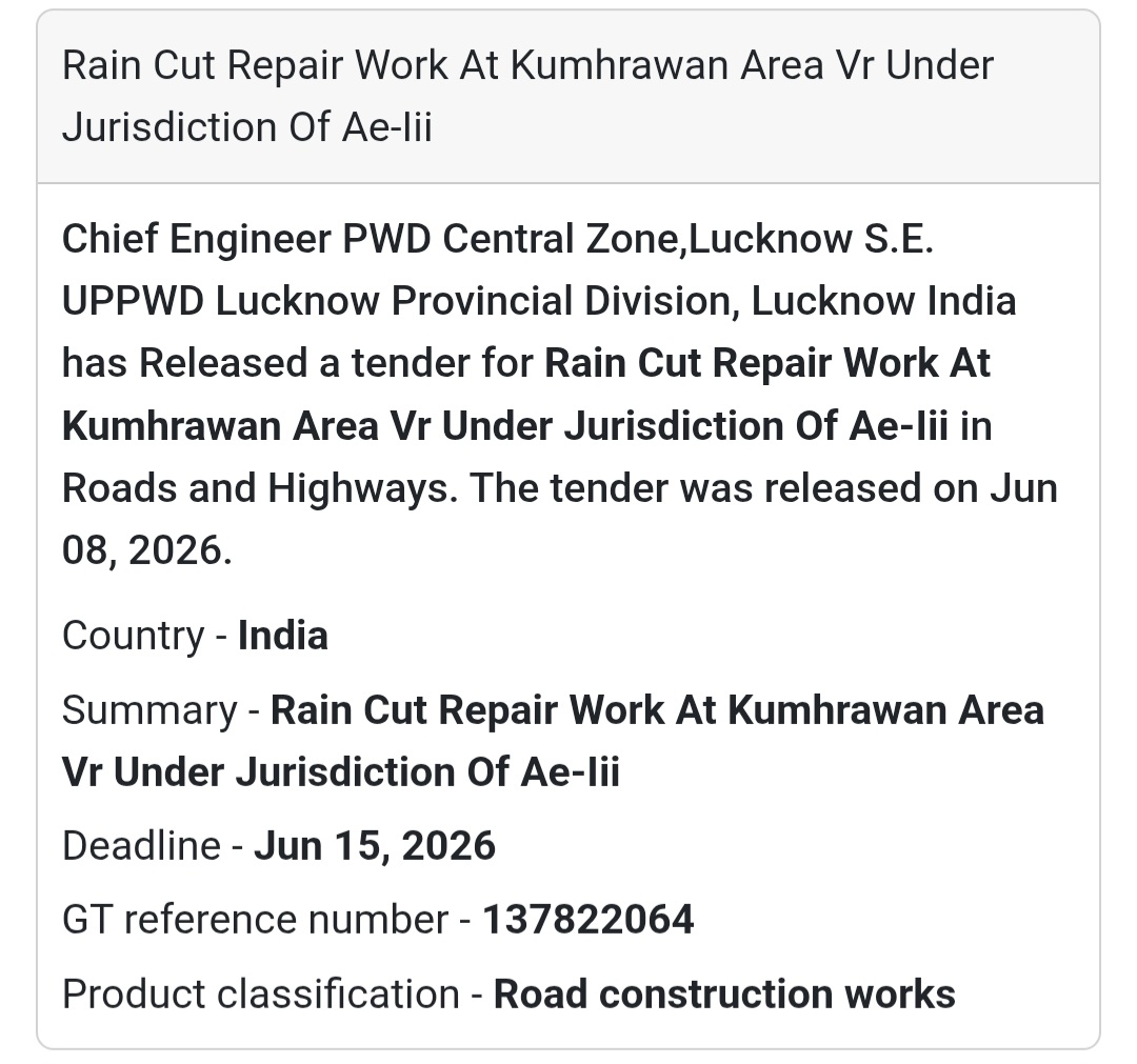 🌧️ Rain Cut Repair Project | Kumhrawan, Lucknow 📍 Uttar Pradesh