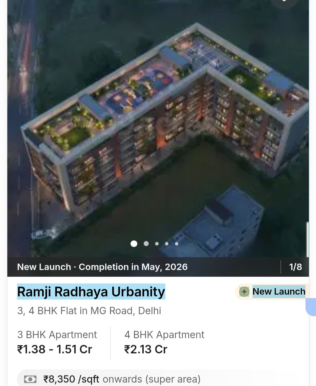 🏙️ Ramji Radhaya Urbanity – MG Road, Delhi