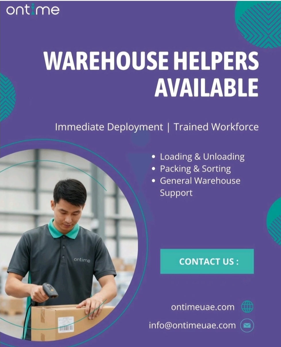 📦 Reliable Warehouse Helpers – Immediate Deployment in UAE 🇦🇪