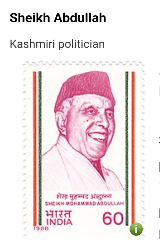 🌟 Remembering Sheikh Abdullah – The Lion of Kashmir 🌟