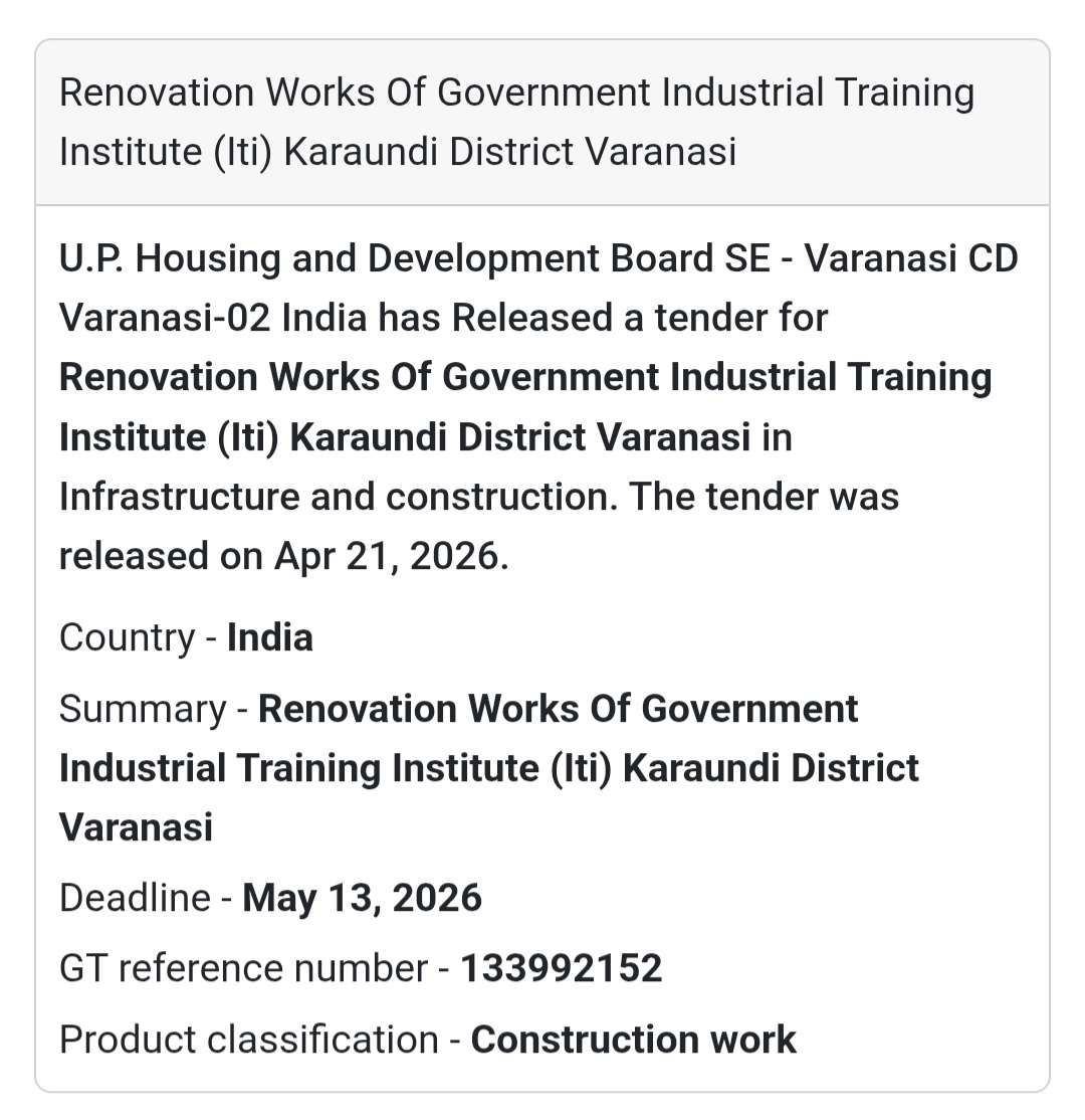 🏫 Renovation Work – Varanasi