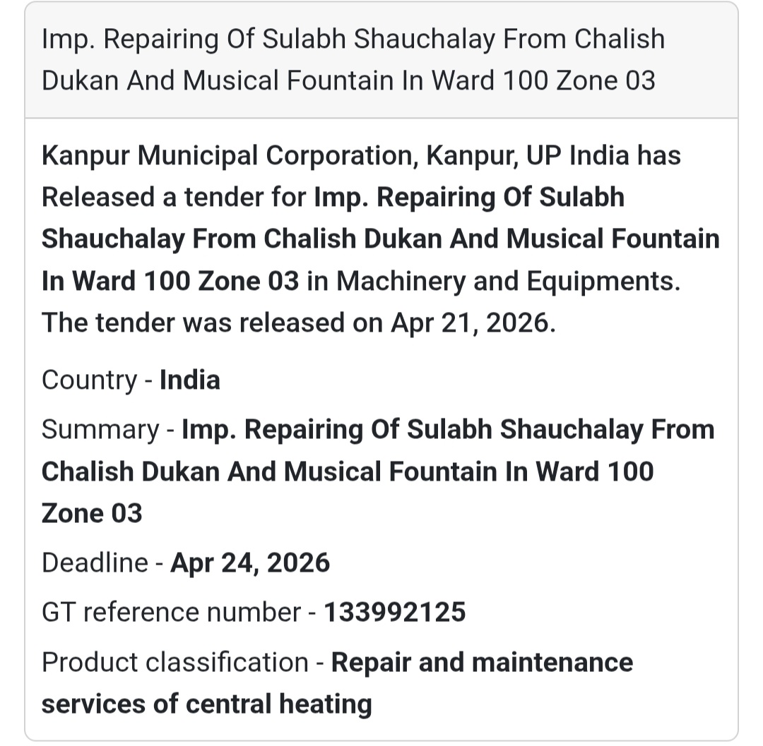 🛠️ Repairing Work – Kanpur (Sulabh Shauchalay)