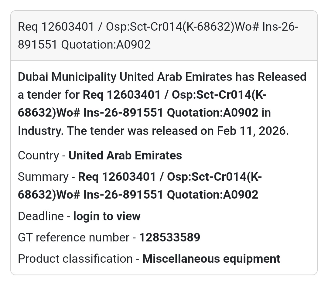 📑 Req 12603401 – Osp:Sct-Cr014 (K-68632) Wo# Ins-26-891551 (Quotation: A0902)