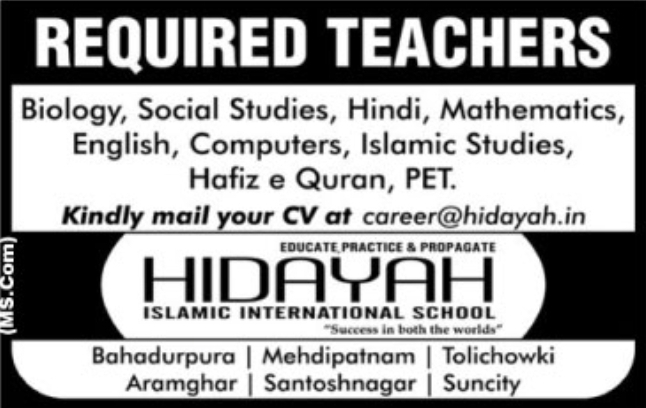 👨‍🏫 REQUIRED TEACHERS
