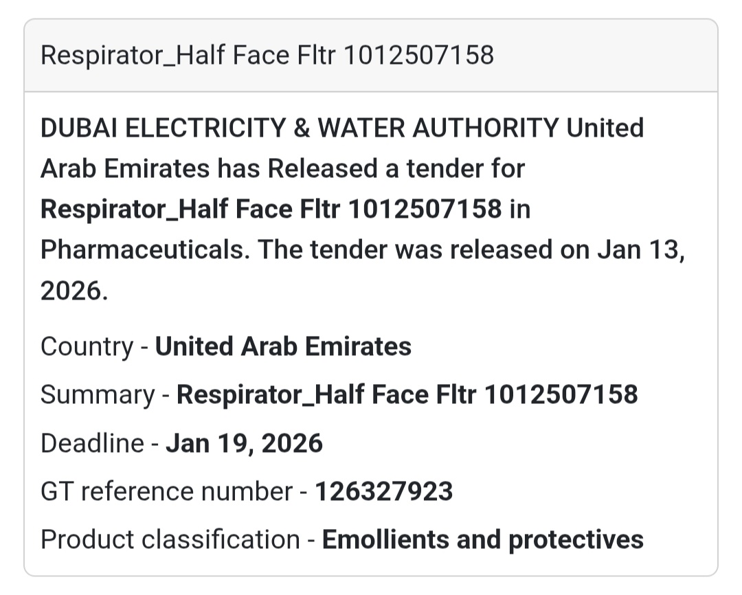 😷 Respirator Half-Face Filter
