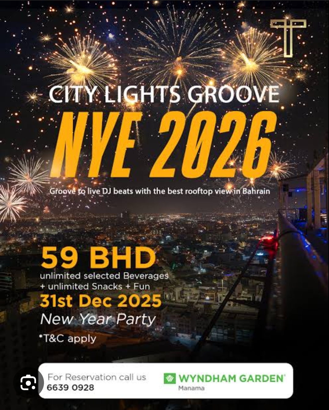 Ring in NYE 2026 above the city lights! 🎆🌃