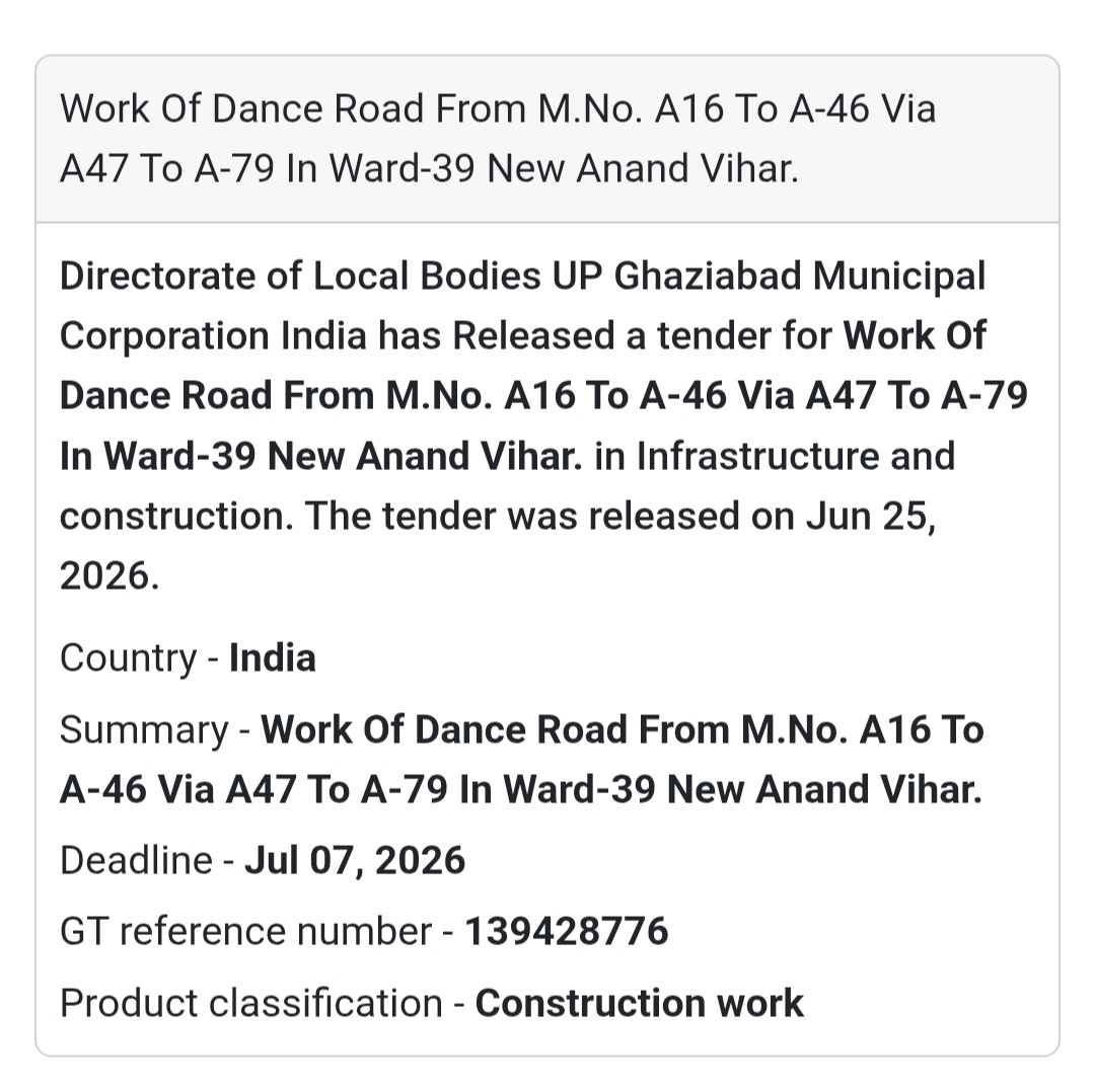 🛣️ Road Construction Work | New Anand Vihar, Ghaziabad, Uttar Pradesh