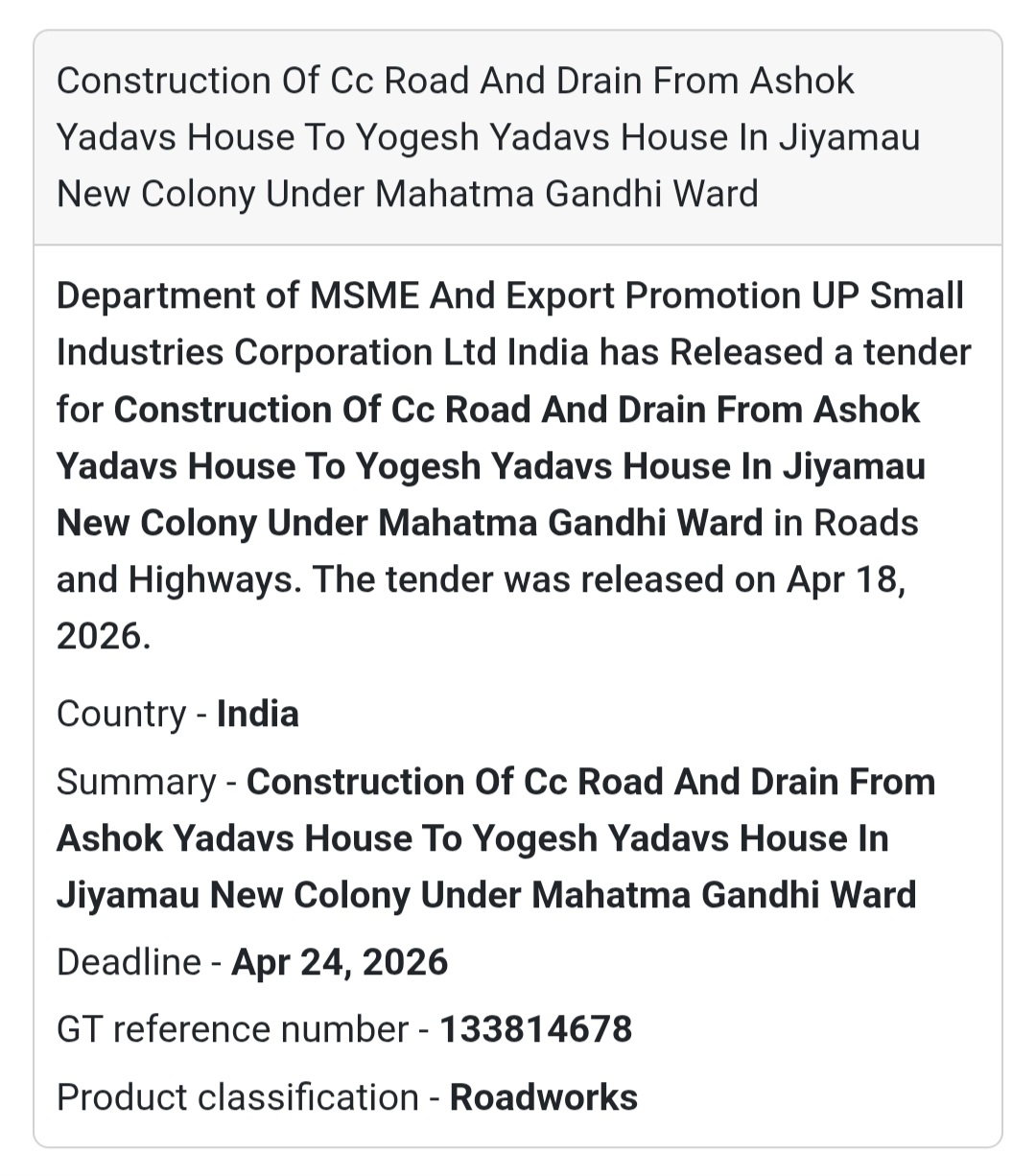 🛣️ Road & Drain Work – Jiyamau