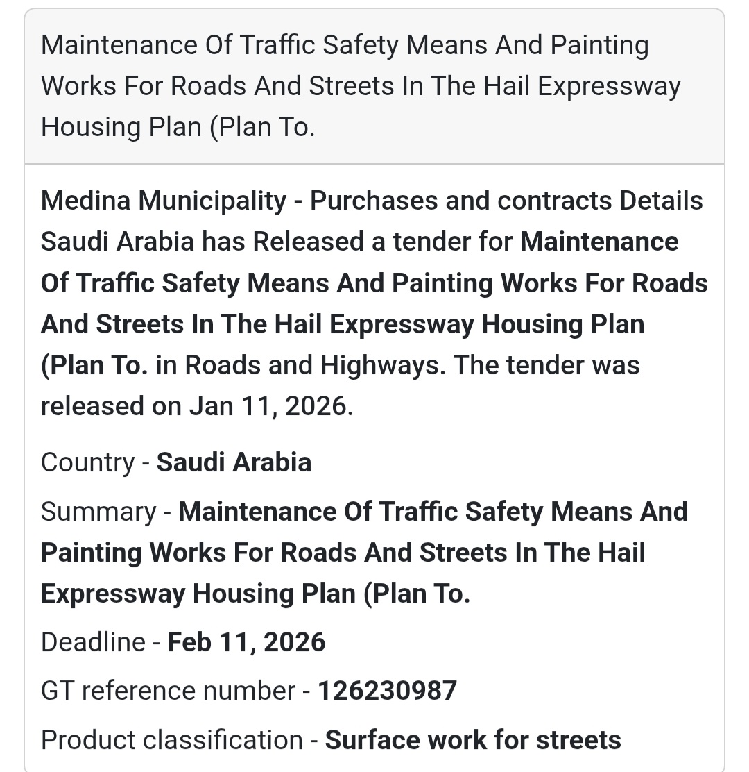🚧 ROAD SAFETY & PAINTING WORKS – HAIL